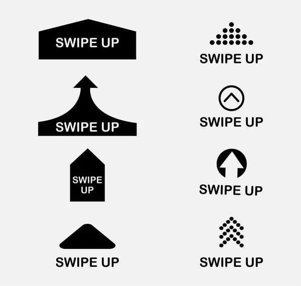 アイコンと記号を上にスワイプし、ソーシャルメディア、ベクトル記号をスクロールおよびドラッグするための矢印ボタン。上にスワイプするモバイルアプリケーションインターフェイスボタン、UIおよびUXアプリの赤ピンクのフラットライン矢印のイラスト素材・ベクターImage