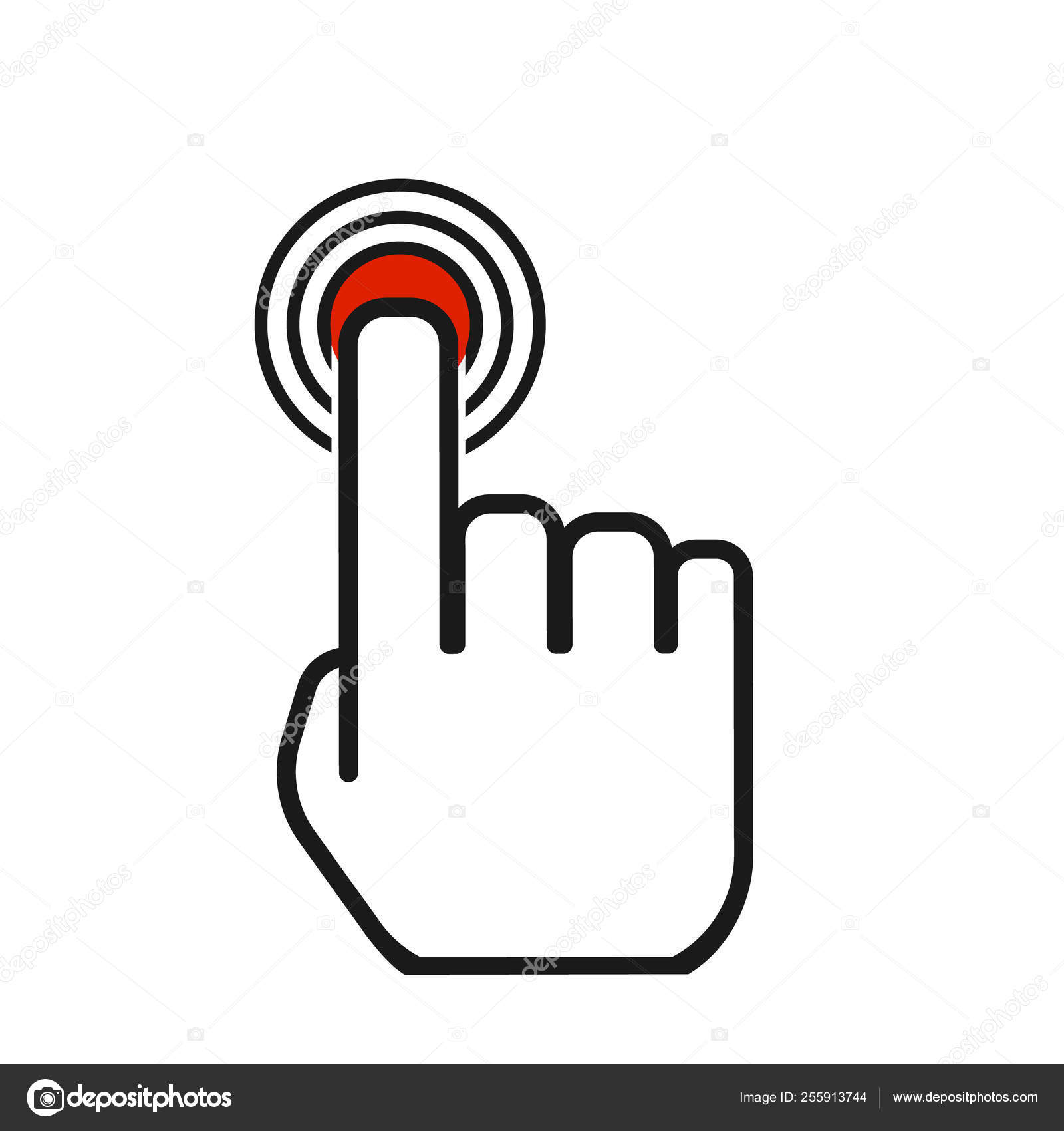 clickボタンイラスト無料イラスト・フリー素材なら「イラストAC」