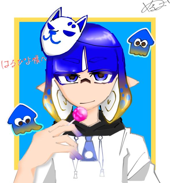イグザミナー！splatoonsplatoon3splatoonartillustration絵