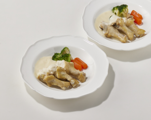 「手羽元とにんじんのBBQソース」の献立