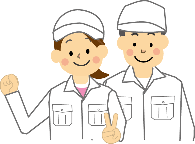 イラストフリー素材町工場のミカタ