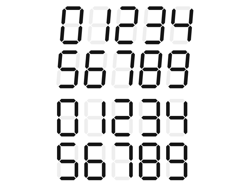 デジタル数字 - CLIP STUDIO ASSETS