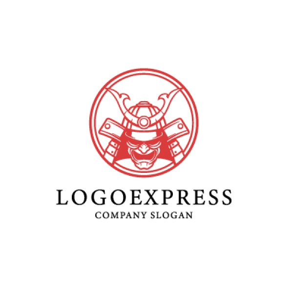 ロゴ作成デザインです。ECACOCASAMURAI侍をイメージしたロゴマークです