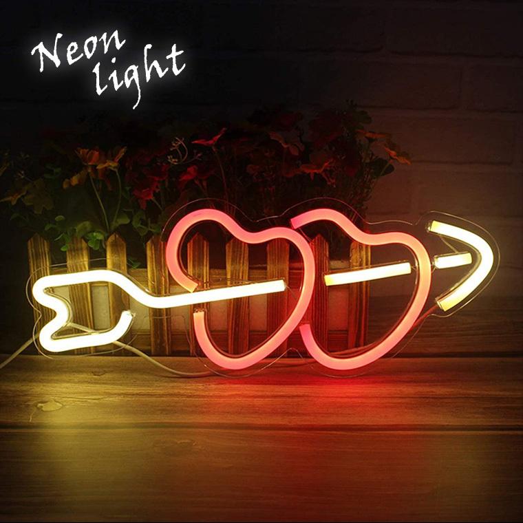 韓国 韓国語 ネオン看板 インテリア ピンク LED看板 可愛い カフェ