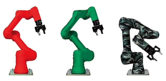 株式会社ミヤモリロボットアームカバー「ロボテックス」 1点1点オーダーメイド制作 産業用ロボットを守る防護服 富山から全国47都道府県対応