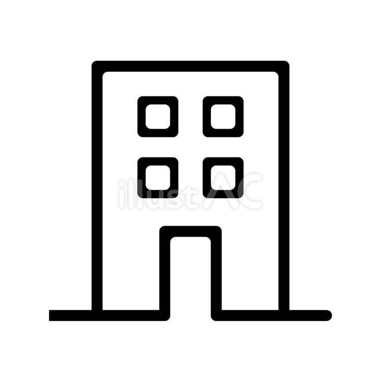 ビルの街並みのイラストアイコン素材 1商用可の無料 フリー のアイコン素材をダウンロードできるサイト『icon rainbow』