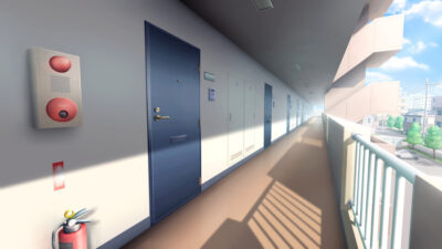 フリー素材家の玄関ホール 5枚背景イラストみんちりえ