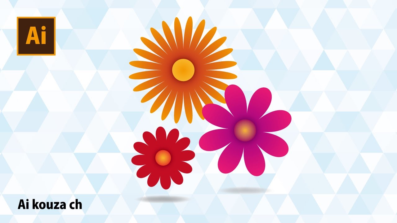 Illustrator イラレで簡単に梅の花を描く方法