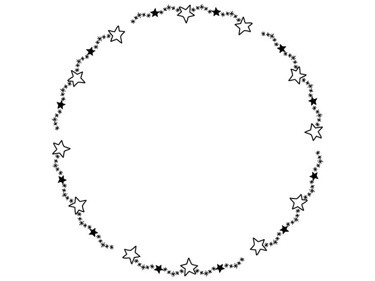 かわいいみつばちとクローバーの白黒フレーム飾り枠イラスト無料イラスト かわいいフリー素材集 フレームぽけっと