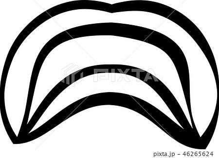 唇のロゴ、赤い唇のセット、モダンなロゴのイラストPremiumベクトル素材