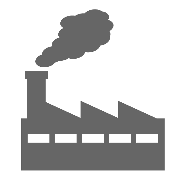 工場の無料イラスト