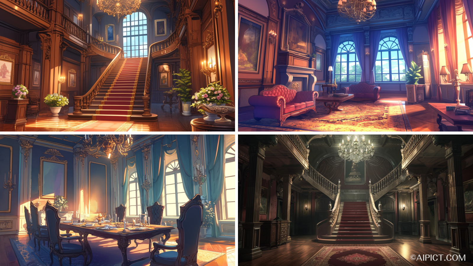 お屋敷とガーデンイラスト - No: 24079100無料イラスト・フリー素材なら「イラストAC」