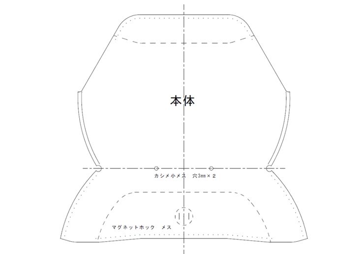 メガネケースの作り方と無料の型紙データ - 初心者向き道具などの紹介