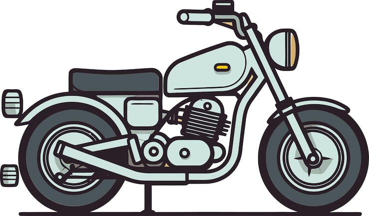 バイクに乗る男性の無料イラストフリーイラスト素材集 ジャパクリップ