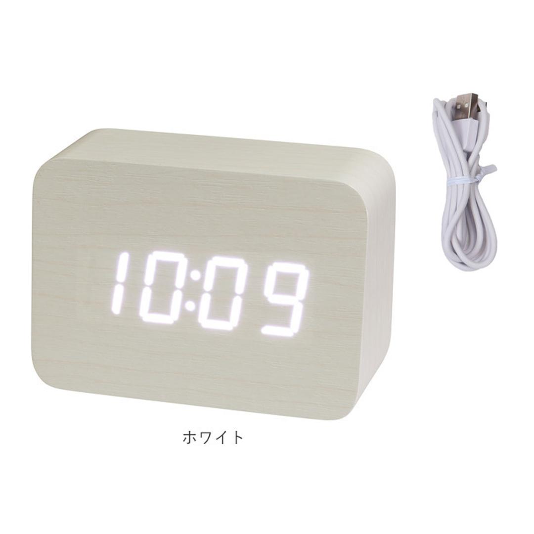 置き時計 電波 通販 おしゃれ デジタル 置時計 目覚まし時計 書斎 オフィス 木目調 寝室 スヌーズ 電子音アラーム ライト 小さい クロックインテリア 電波時計 ブランド ノア精密:BACKYARD FAMILY通販JRE MALLショッピングJRE POINTもおトクに貯まる・使える