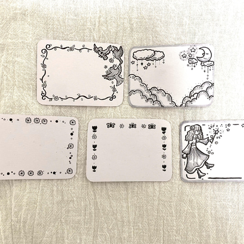 フリマアプリ向け かわいい カードデザイン承ります あなただけのショップカードやメッセージカードをココナラ