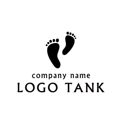 歩く足のロゴマーク5760Logo Tank Global