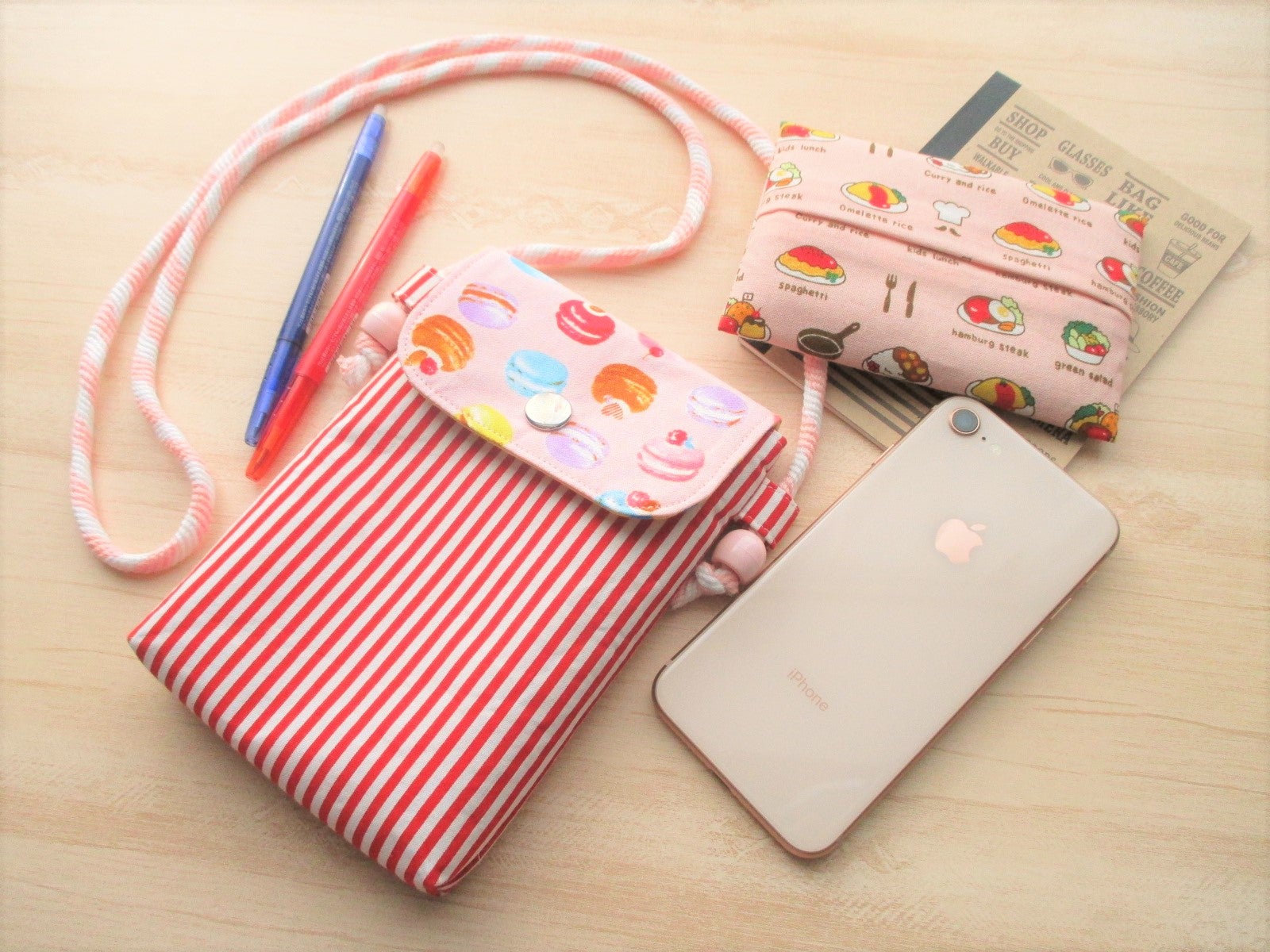 スマホショルダーの型紙と製作手順 - Hiro Leather Craft