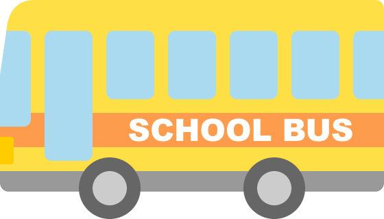 バス かわいい系：イラスト無料