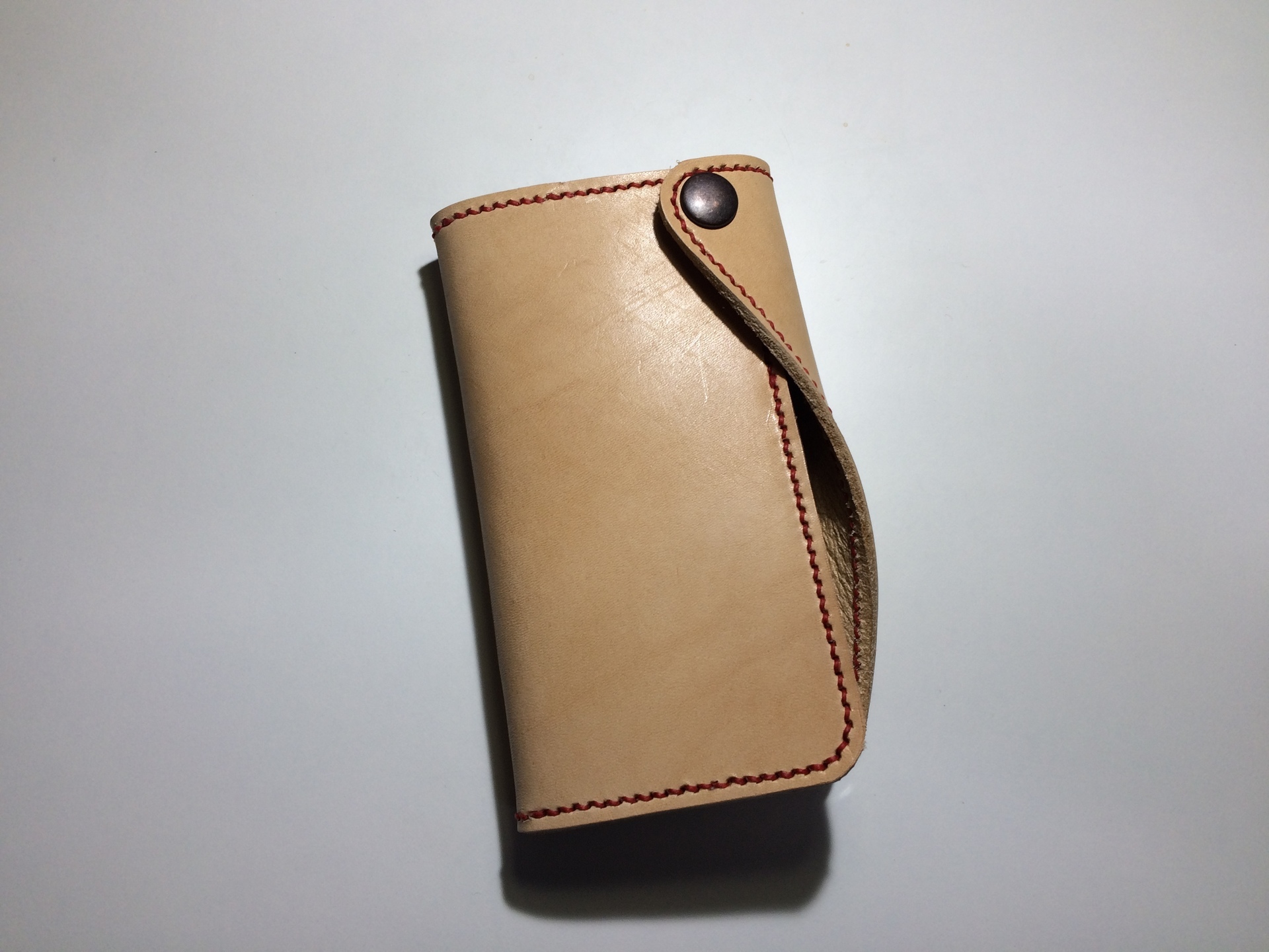 レザークラフト iPhoneケースの作り方 型紙付きLeather craft Making a IPhone case