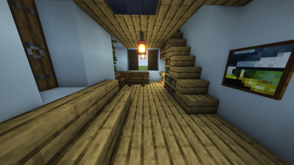 マイクラ洋風建築 序盤でも作りやすい！松とダークオークがメインの家を紹介！マイクラ くちばしの建築ブログ