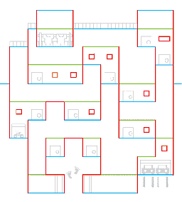 ポップアップする面白いイラストカード 定規とカッターで簡単にできる♪コミック・イラスト教室ARC OASIS-アークオアシス埼玉大井店