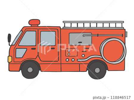 可愛い救急車のイラスト - 正面・横の無料乗り物素材 - チコデザ