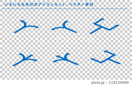 上下左右の青い矢印イラストセット素材のイラスト素材78004829- PIXTA