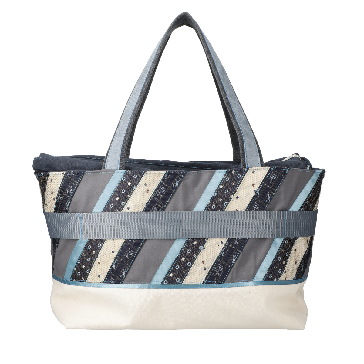 ネクタイで作るリバーシブルトートバッグ ハンドメイド