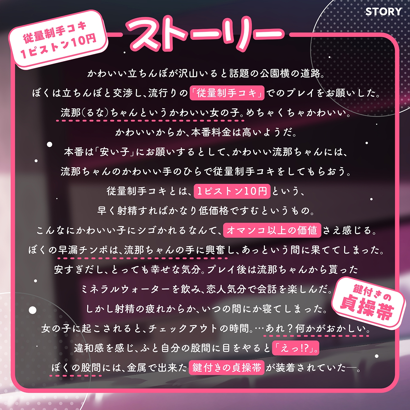 永久貞操帯３・射精の行方。 : 便器奴隷の飼育日記