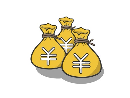 金 漢字 一文字 3DCG のアイコン：イラスト無料