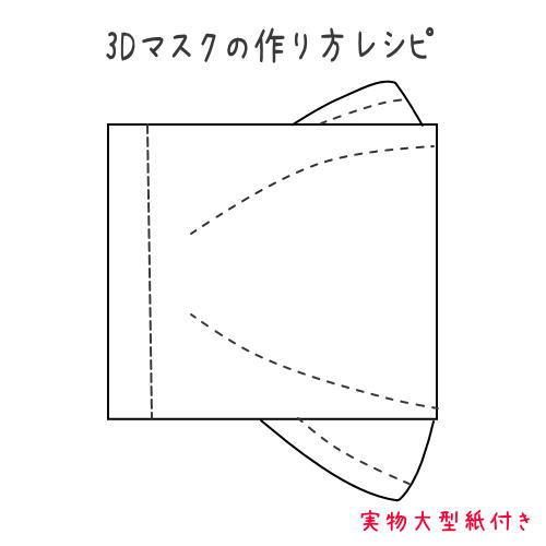 無料型紙あり しっかりカーブで鼻とあごをすっぽり覆える立体マスクの作り方nunocoto fabric