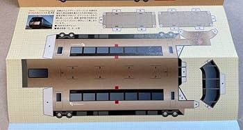 電車地下鉄ペーパークラフト小田急線下敷き