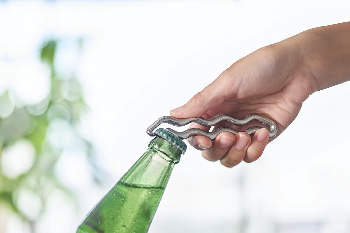 瓶のふた、リメイク : green + wire