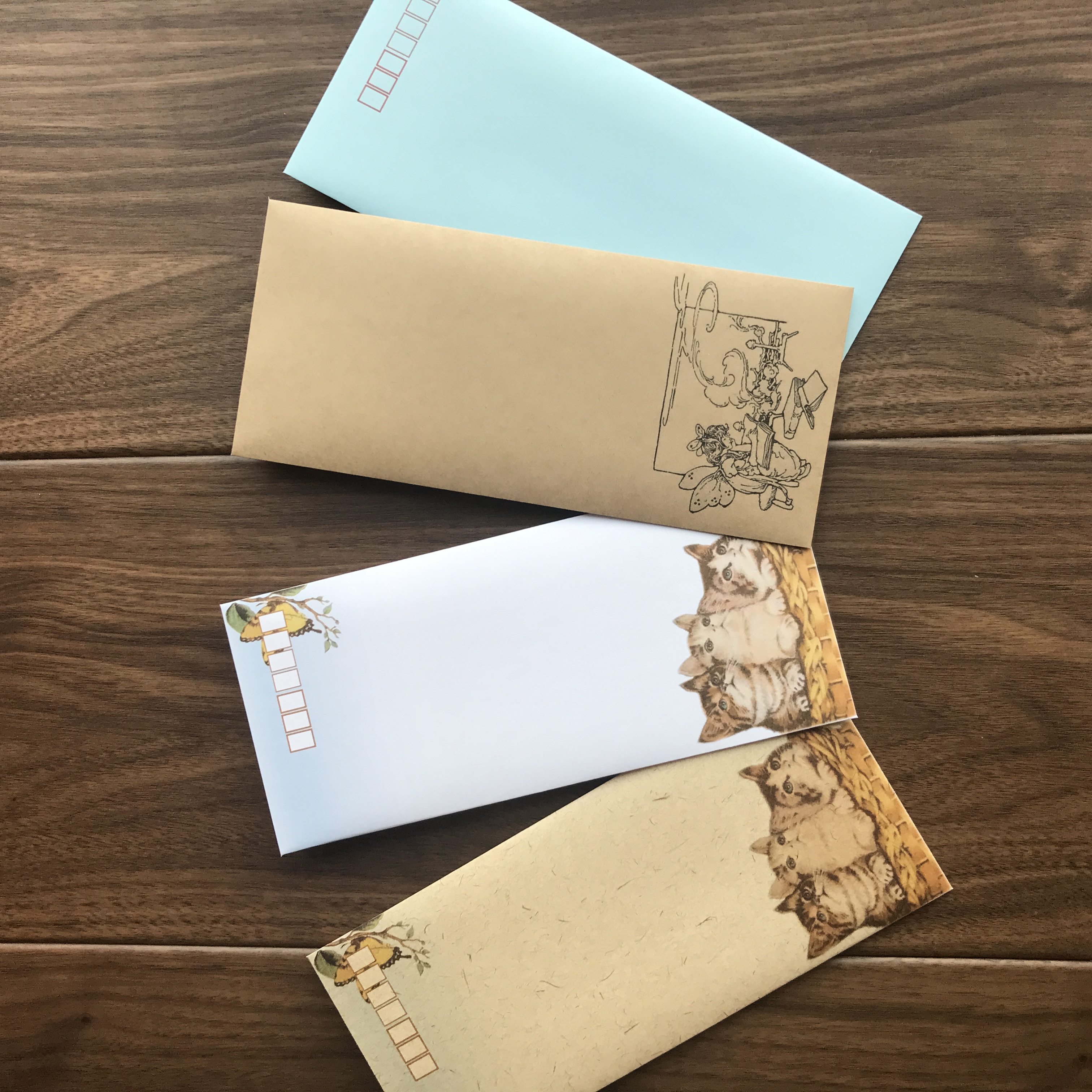 デザイン封筒 無料テンプレート ハワイの花 ミニバラ Template Million テンプレートミリオン