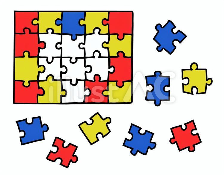パズルピース イラストフリーイラスト素材「いらすとや.JP」