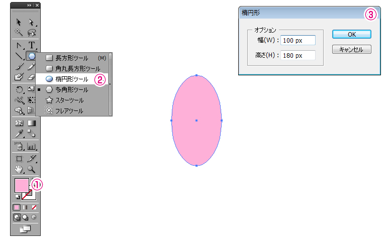 Illustrator イラレで簡単なお花の作り方DIGBIGデザイン・ビジネス・web開発