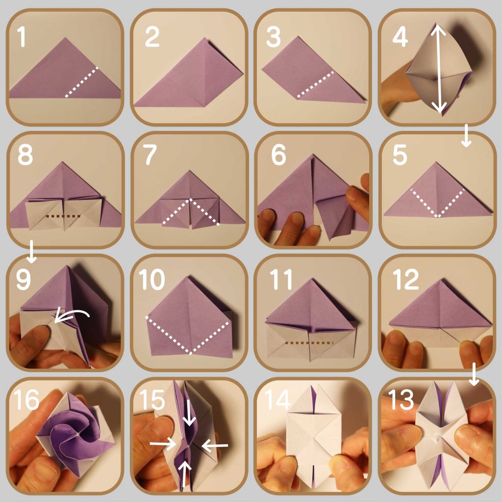 折り紙の折り方折り図無料公開神奈川折り紙箸袋協会 おりがみ畑