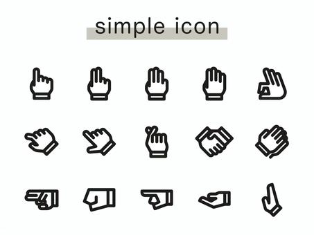 つまむ手 左手- CLIP STUDIO ASSETS