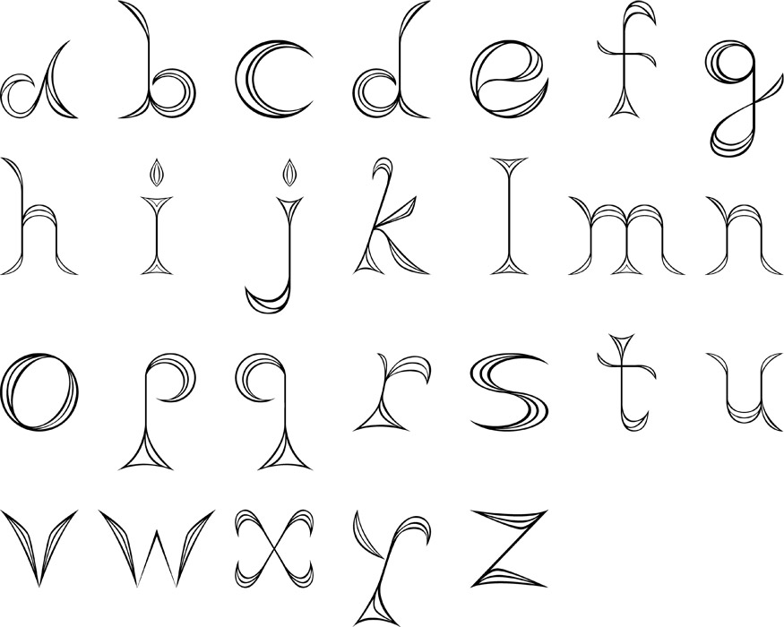 手描きデザインのヴィンテージのアルファベットのイラスト素材・ベクター Image 18652588