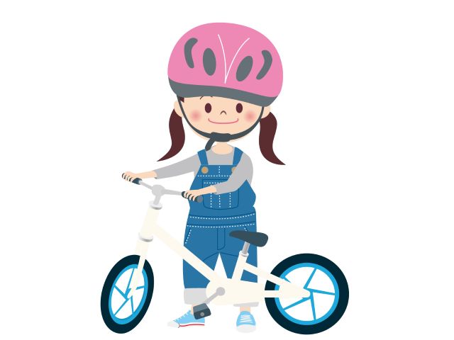 自転車 イラスト 簡単でかわいい