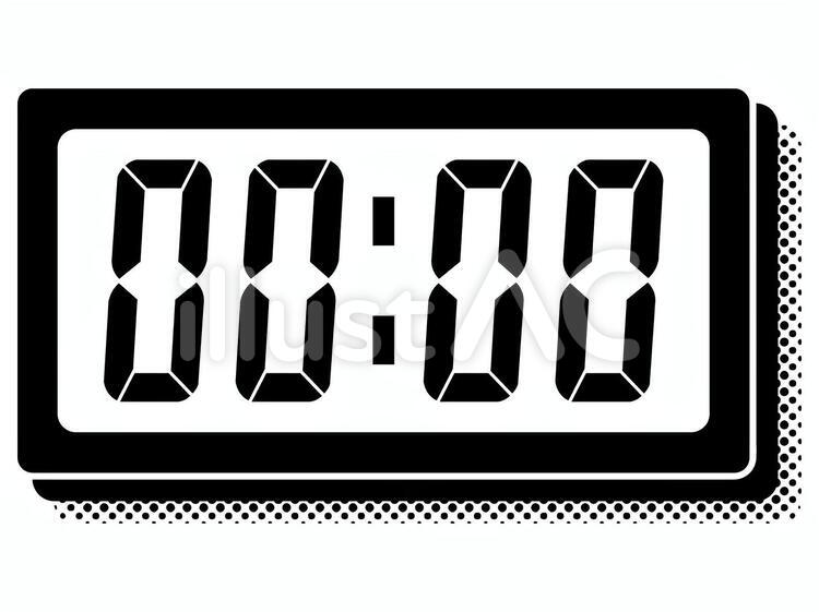 ストップウォッチタイマー漫画アイコンイラスト。無料ベクトル素材