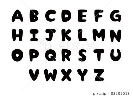 装飾的な手書き、3d丸枠付きの大文字の斜体の手書き文字イラスト セット–16 筆記体アルファベットO」のイラスト素材 2319063869Shutterstock