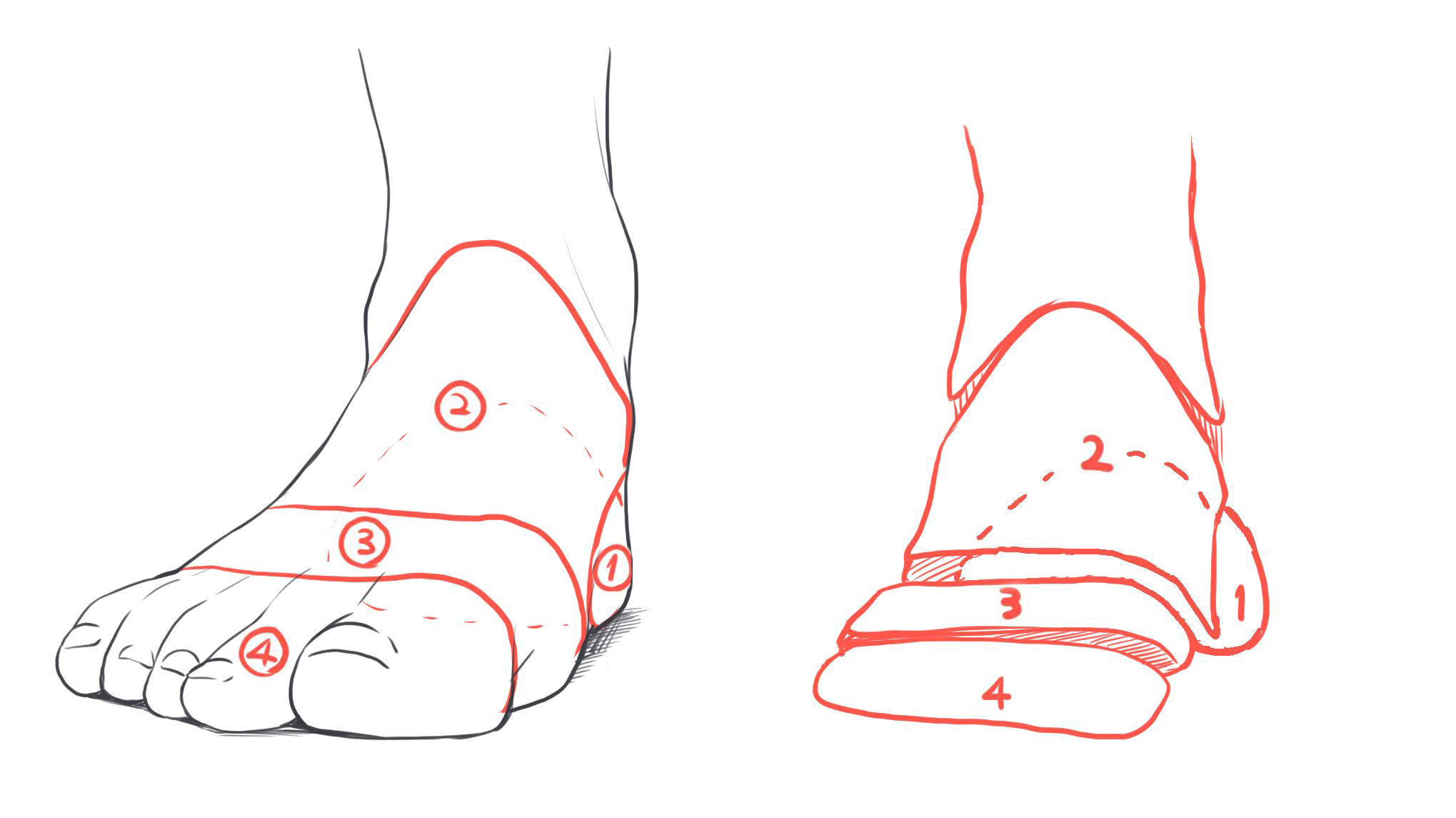 靴のイラスト描き方。絶対おさえておきたいポイント ヒール・ブーツ・スニーカーお絵かき講座パルミ