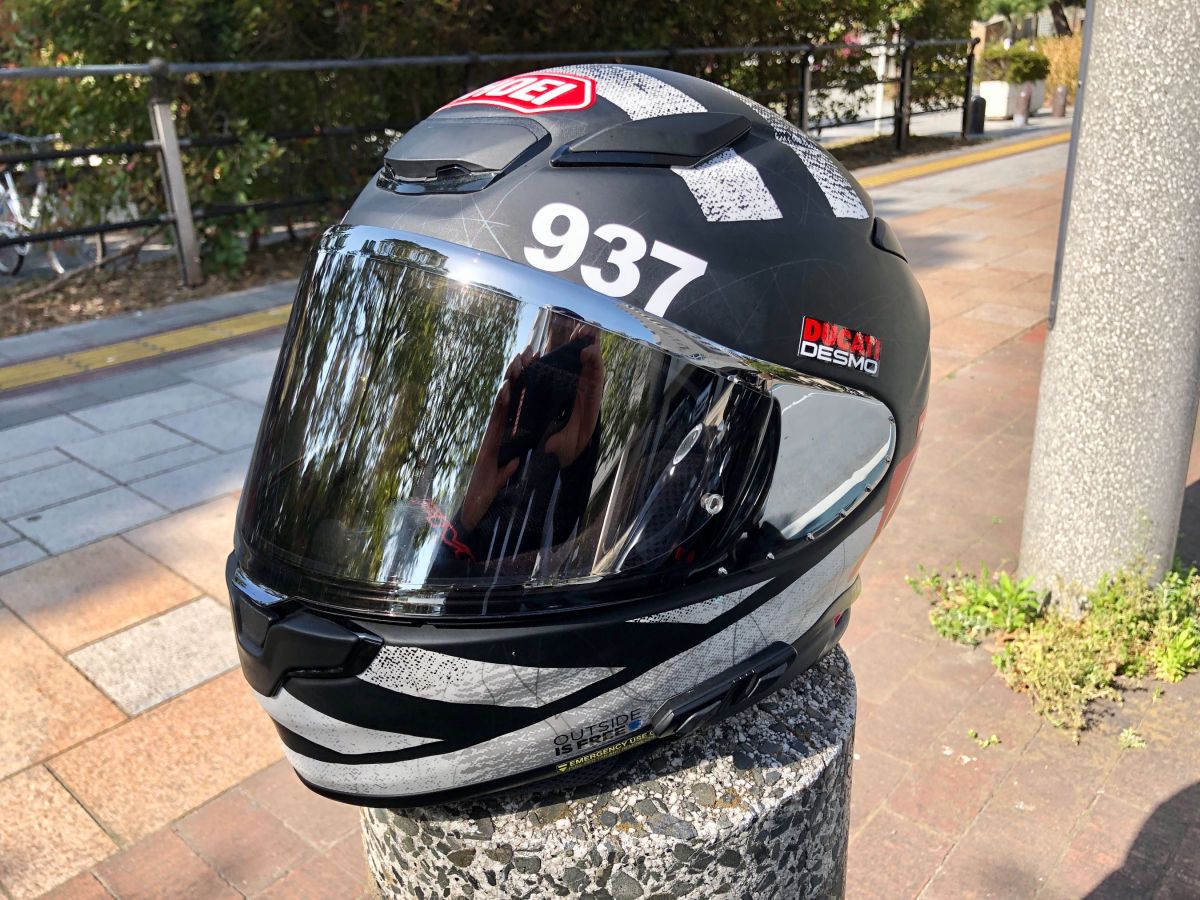 バイクヘルメットオーダーメイドカッティングステッカ