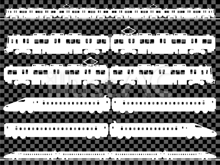 細手書きの新幹線イラスト・フリー素材なら「シンテリ」