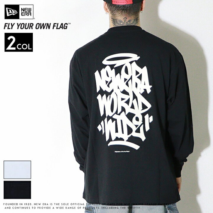 NEW ERA ニューエラ の「 NEW ERA ニューエラ ストリートグラフィティロゴ ワンポイント&バックBIGプリントデザイン 半袖Tシャツ140cm-160cm レギュラーフィット Tシャツ カットソー 」 - WEAR