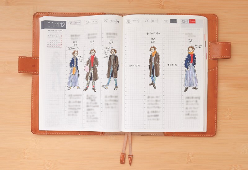 お洋服ネタ帳? 見やすいよう調整してみました?このノートは主