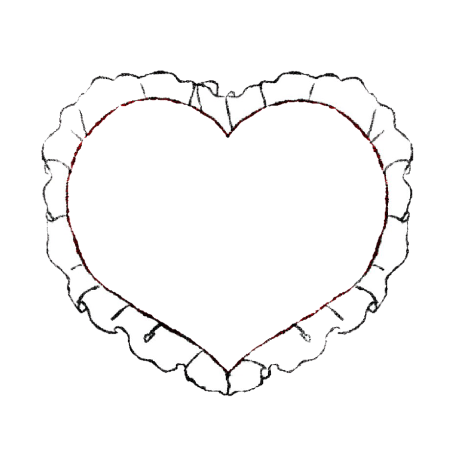 地雷系・量産型フレームイラスト