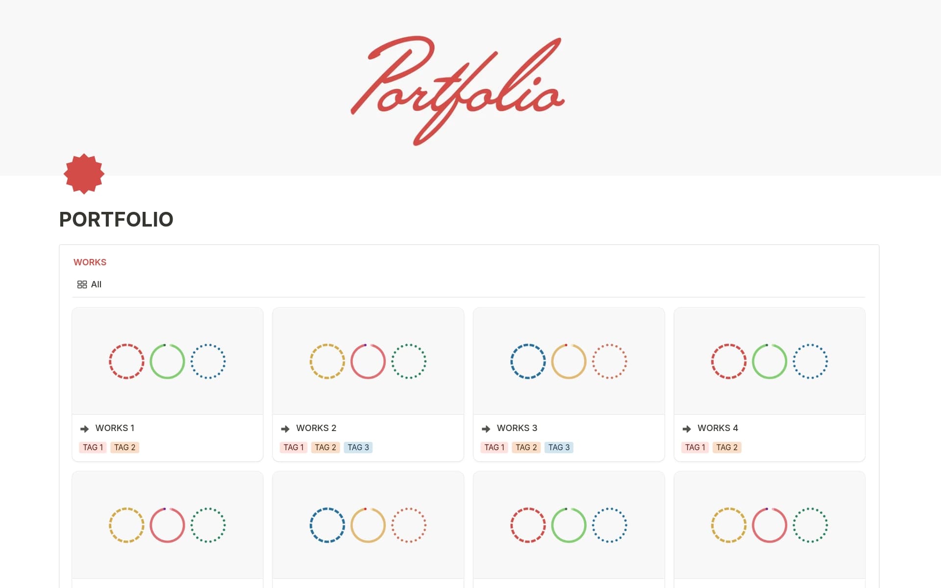 A4縦サイズの高品質なポートフォリオテンプレート 商用可＆InDesignS.Design.Labo